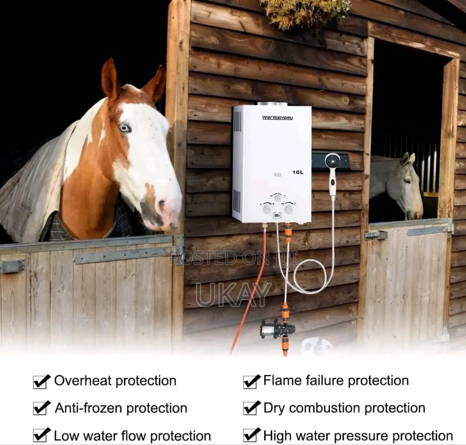 Warmiehomy 10L Portable Gas Water Heater.