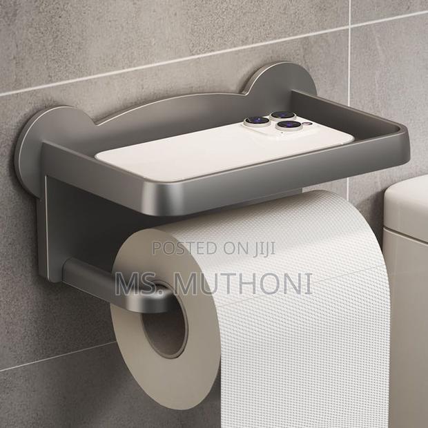 Punch Free Wall Mounted Tissue / Storage Rac - thumbnail 3