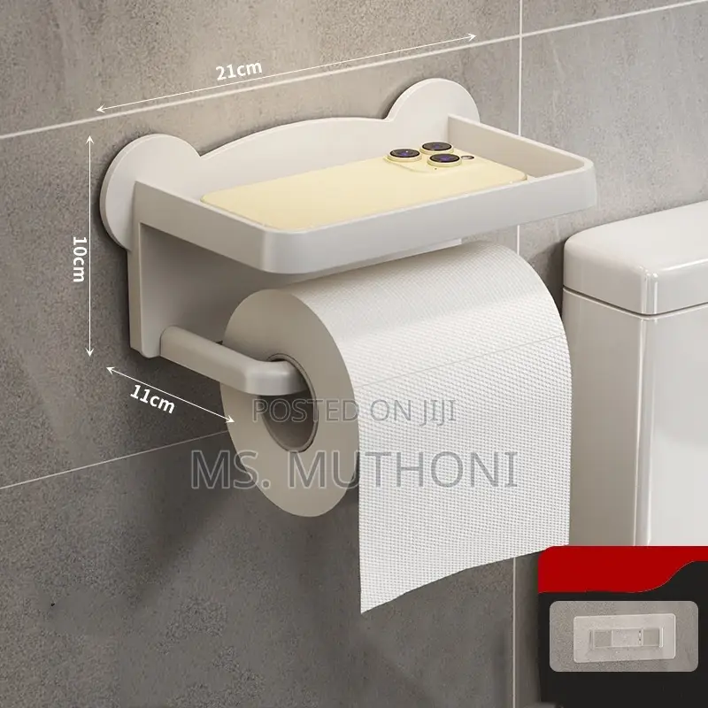 Punch Free Wall Mounted Tissue / Storage Rac