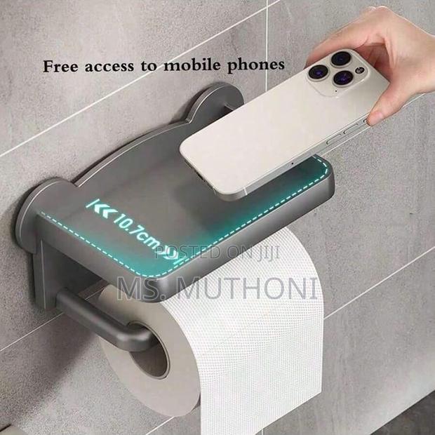 Punch Free Wall Mounted Tissue / Storage Rac - thumbnail 8