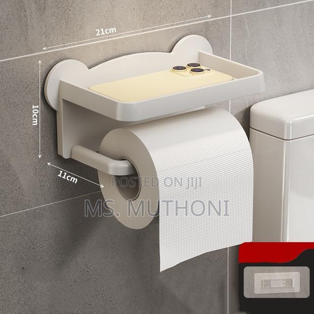 Punch Free Wall Mounted Tissue / Storage Rac - thumbnail 6