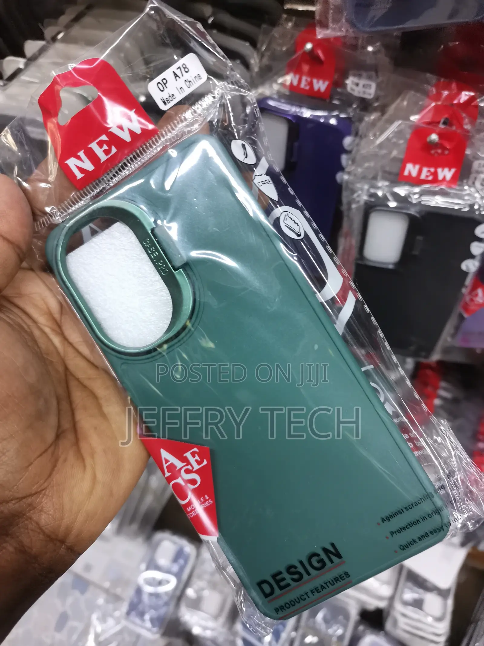 Camera Stand Color TPU (Soft) Phone Case - Oppo A78 (5G)