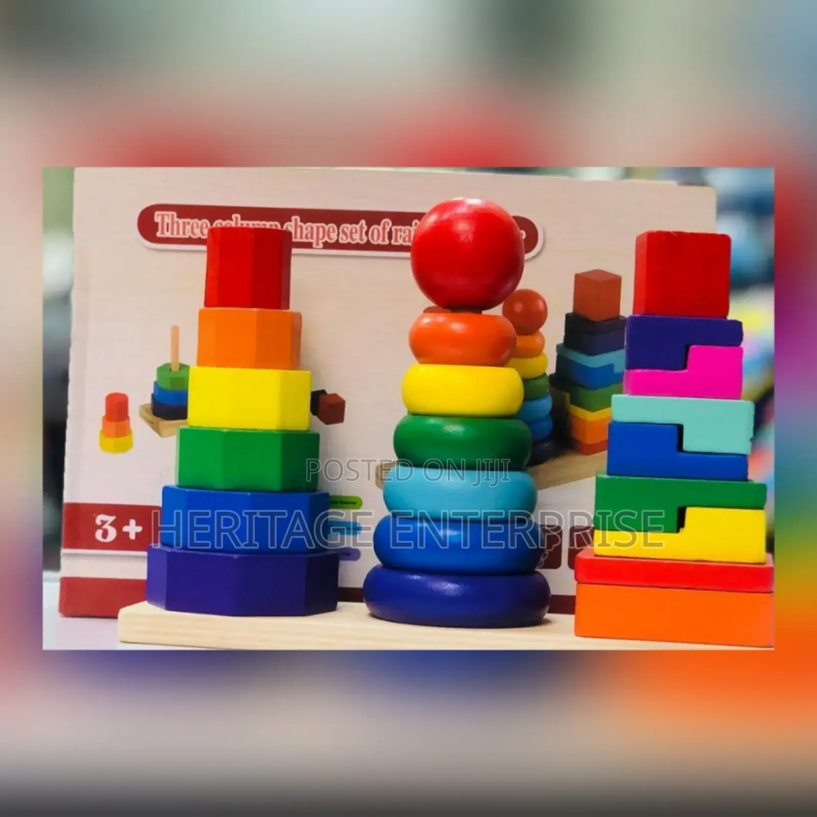 Rainbow Towers 3 Columns,