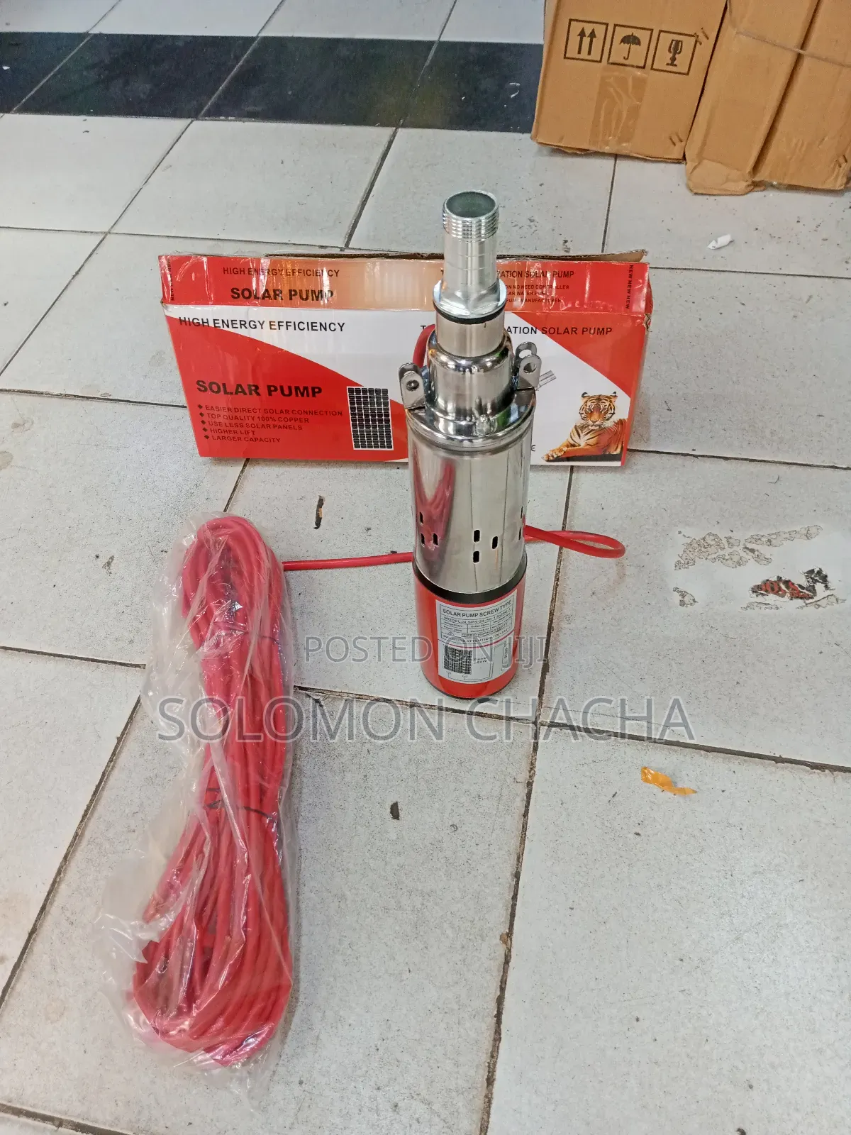 Tiger Submersible Solar Pump Head 50m