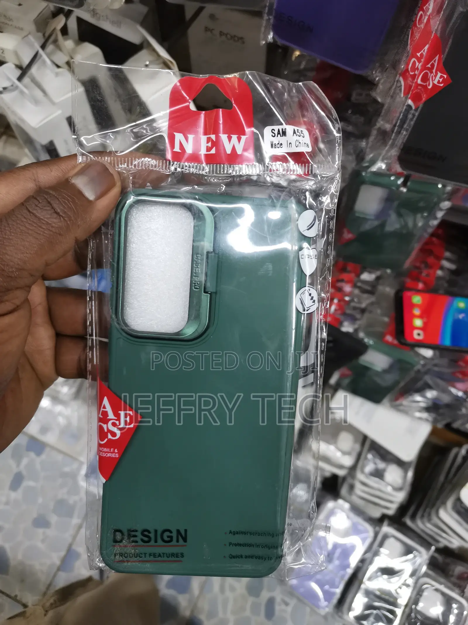Greencamera Stand Color TPU (Soft) Phone Case - Samsung A55