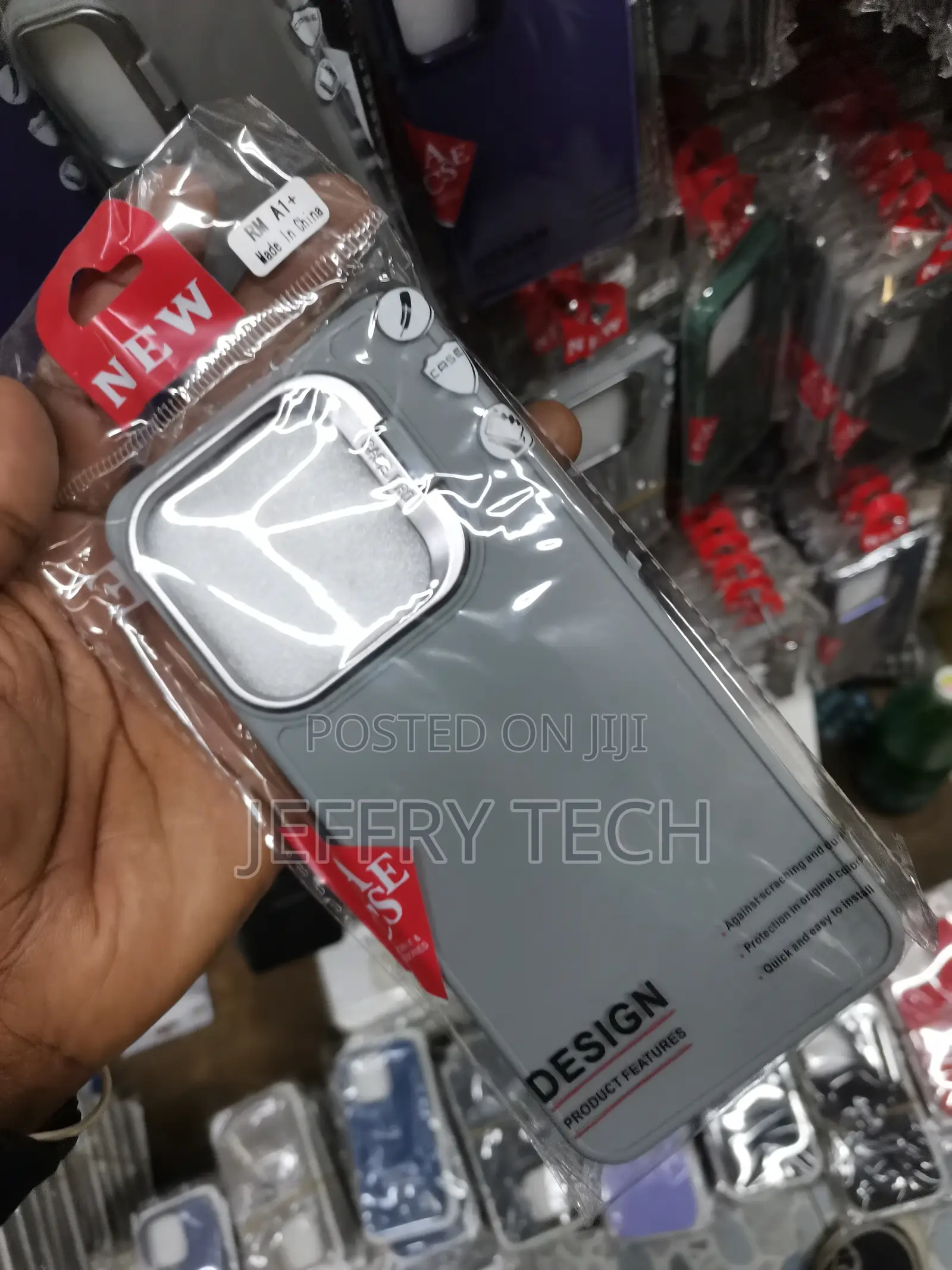 Camera Stand Color TPU (Soft) Phone Case RM A1+