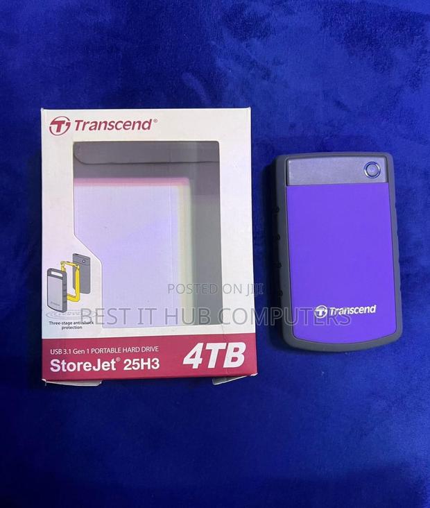 4tb Transcend Purple Hard Drive - main view