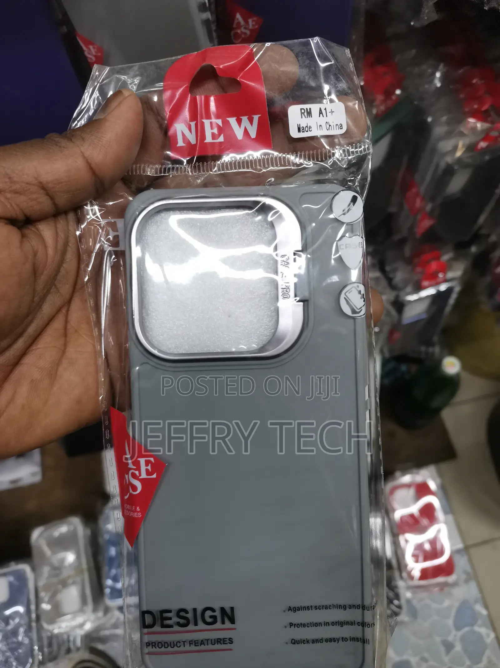 Camera Stand Color TPU (Soft) Phone Case RM A1+