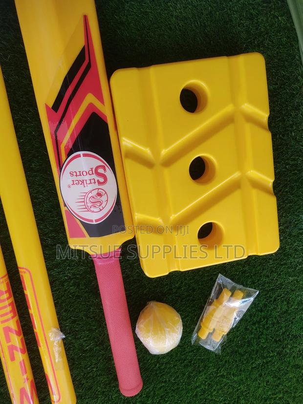 Cricket Plastic Set- 3 Stumps+2 Bails With 1 Ball and 1bat