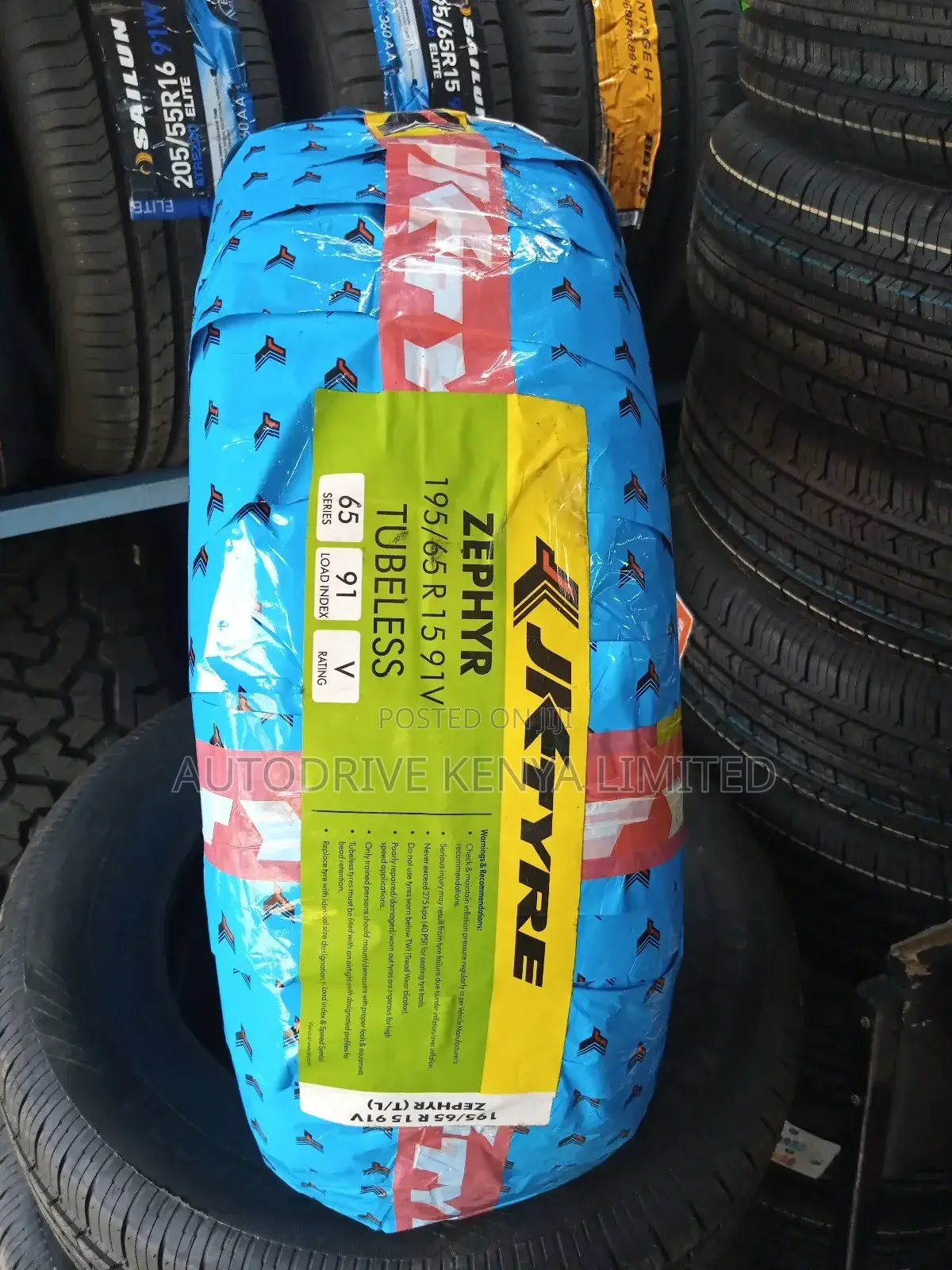 195/65r15 Jk Tyre 91V