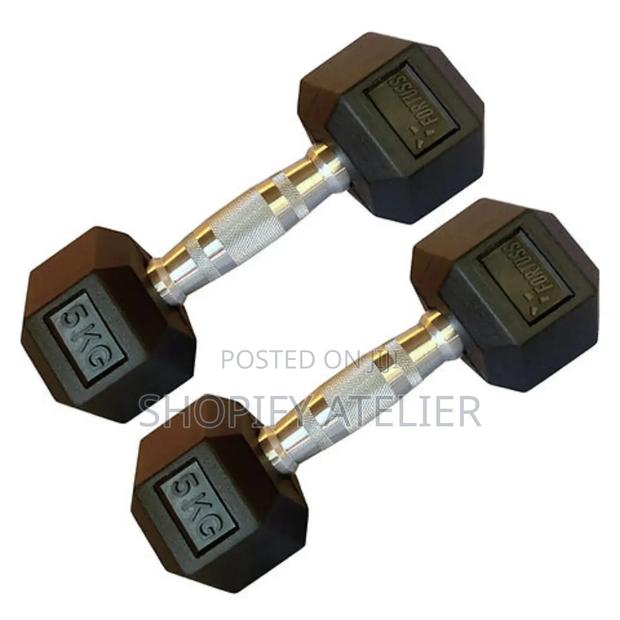 5kg Hexagonal Dumbell Pair - main view