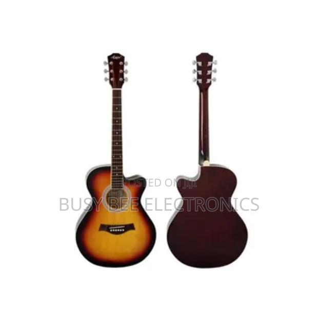 Happy 6 String Acoustic Guitar Size Sunburst - main view