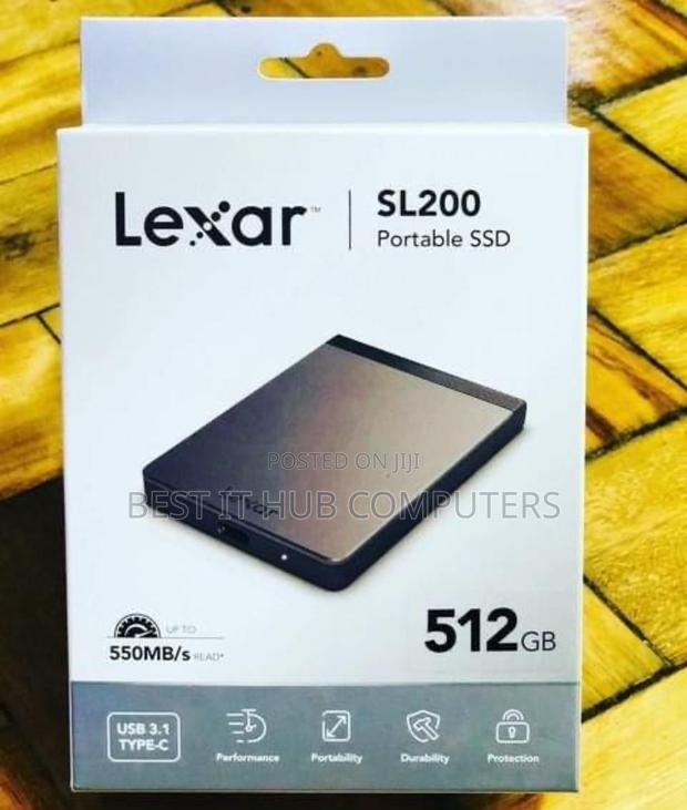 Lexar 512GB External SSD - main view