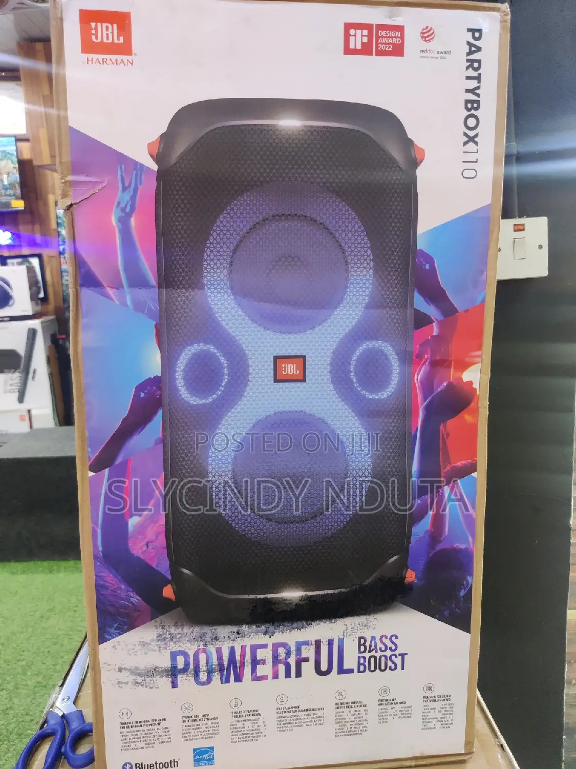 JBL Powerful Bass Boost Party Box 110