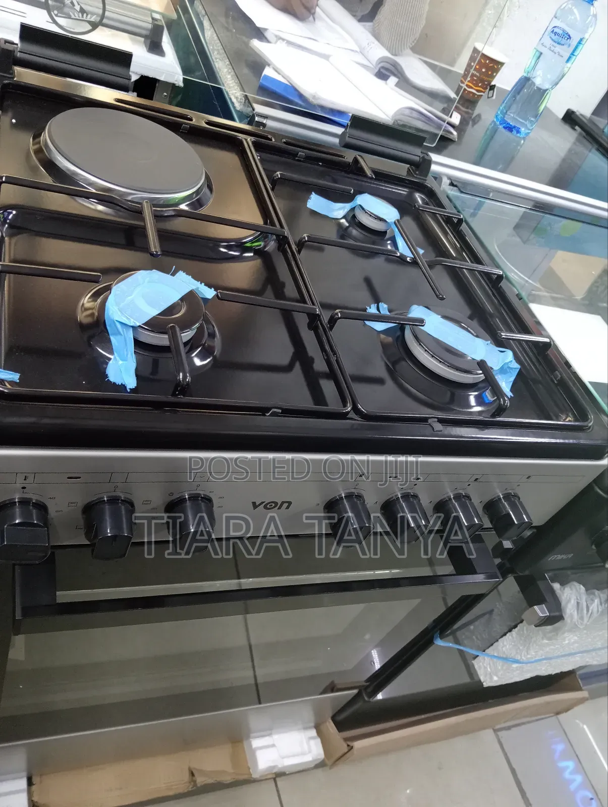VON 3 Gas+1 Electric, 60cm by 55cm, Standing Gas Cooker