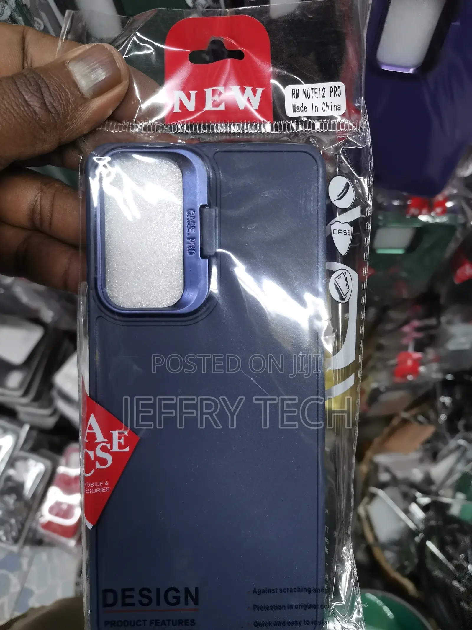 Dark Bluecamera Stand Color TPU (Soft) Phonemi Note12pro
