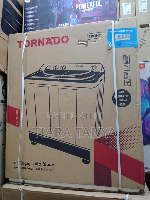 Tornado 7kg TWH-Z07DNE-W Twin Tub Washing Machine - thumbnail 2