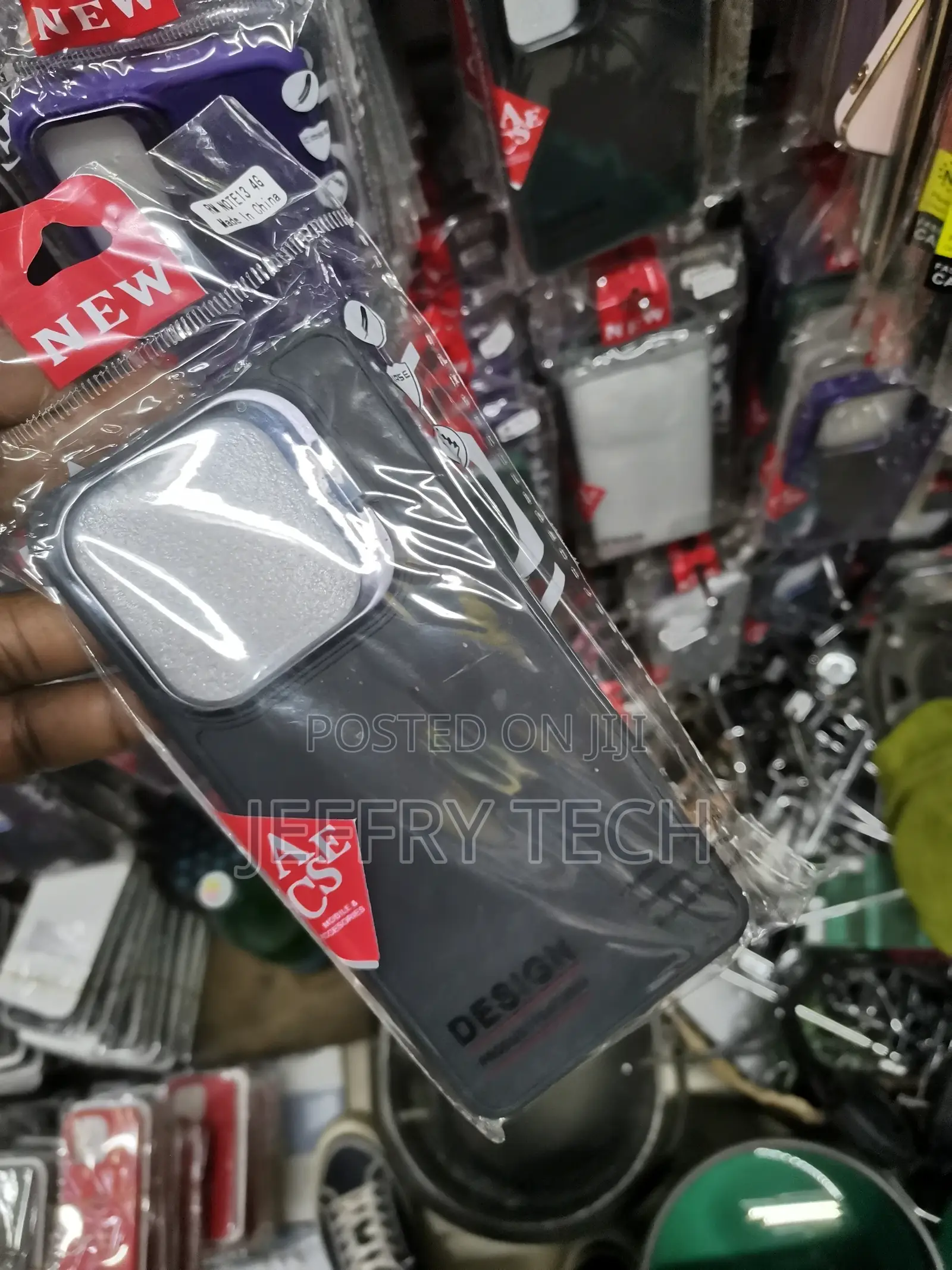 Black Camera Stand Color TPU (Soft) Phone Case - Realme 13C