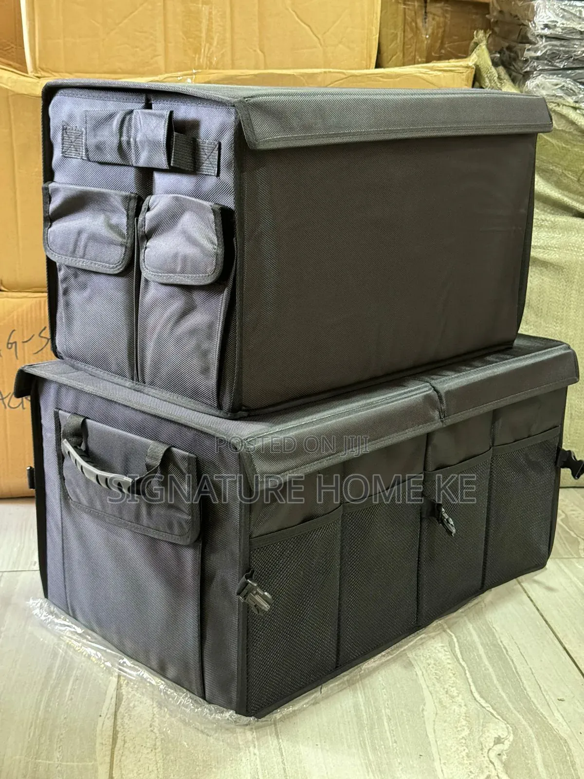 Foldable Car Trunk Boot Organizer With Lid