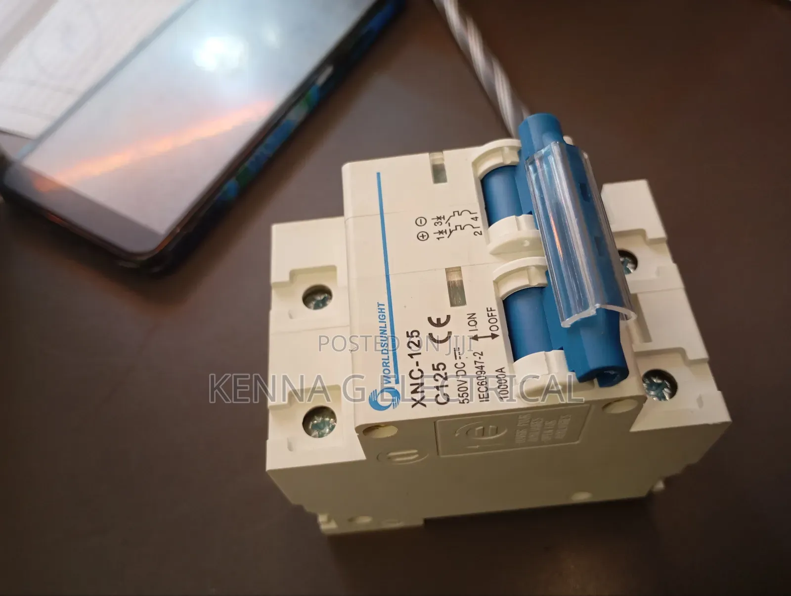 DC 500v 2pole 125A Circuit Breaker