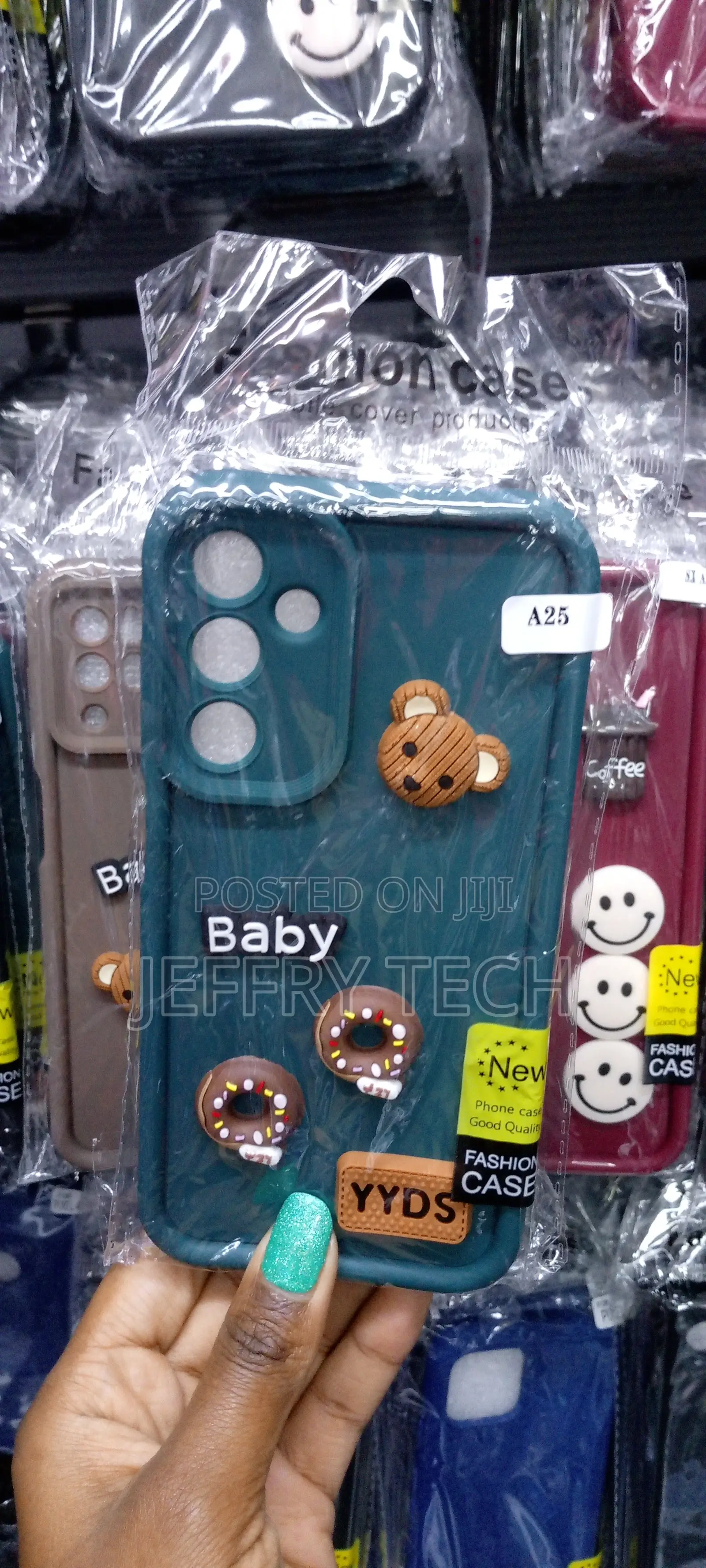 3D Stereoscopic Doll Bear Phone Case for Samsung Galaxy A25