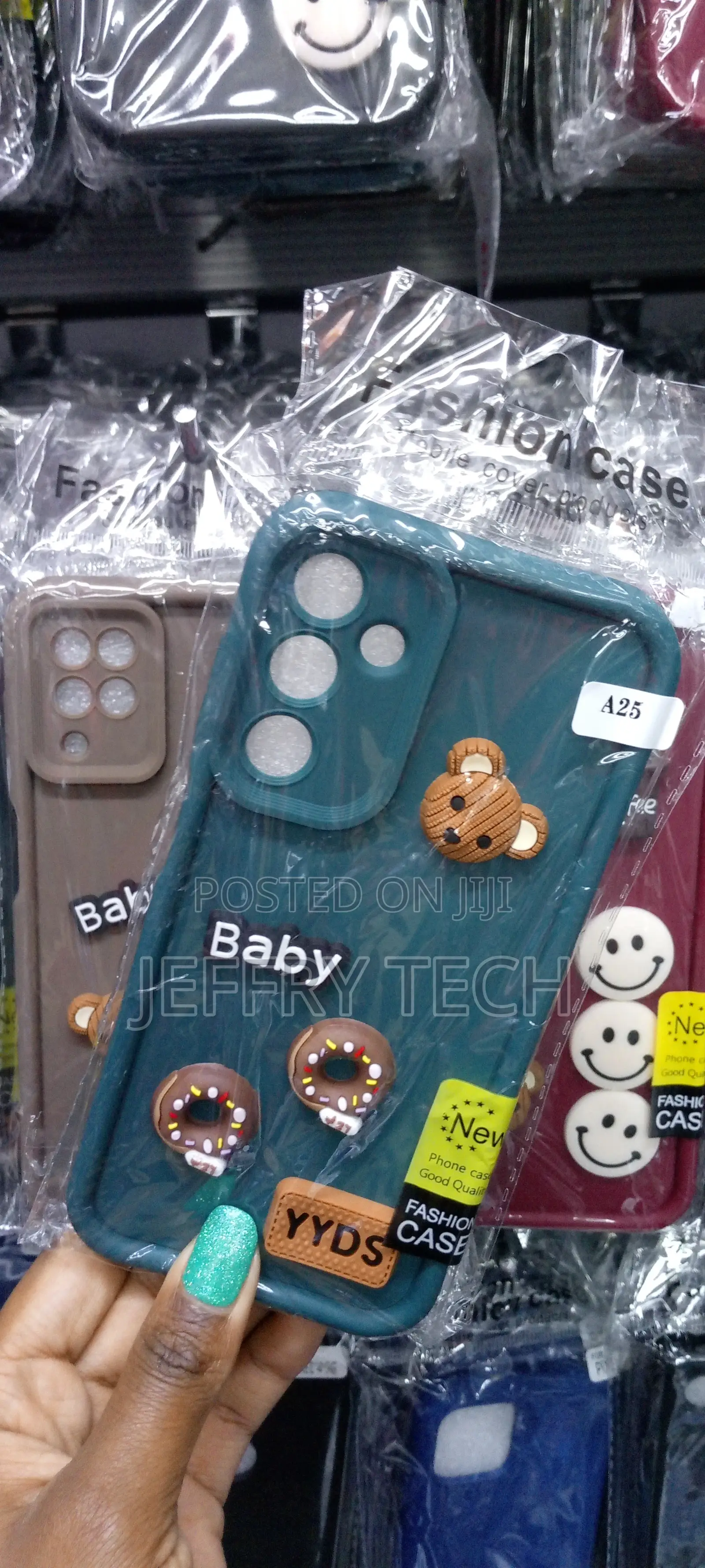 3D Stereoscopic Doll Bear Phone Case for Samsung Galaxy A25