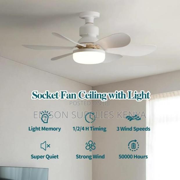 Estia Fan Light With Remote Ceiling Fan With Led Bulb 40w - thumbnail 3