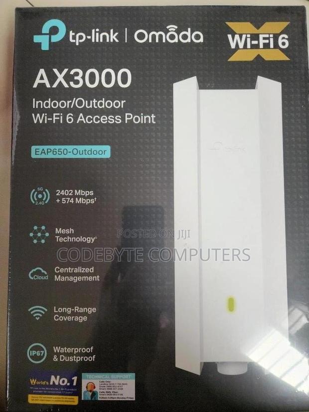 Tp-link Ax3000 Outdoor Wifi 6 Access Point - Tl-eap650 - main view