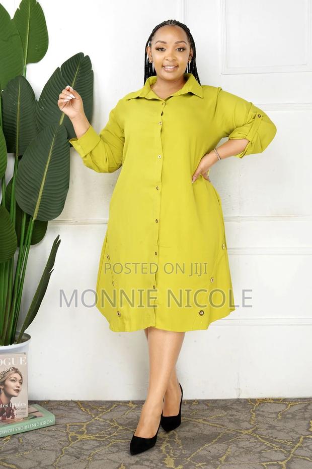 Jungle Green Shift Dress - thumbnail 3