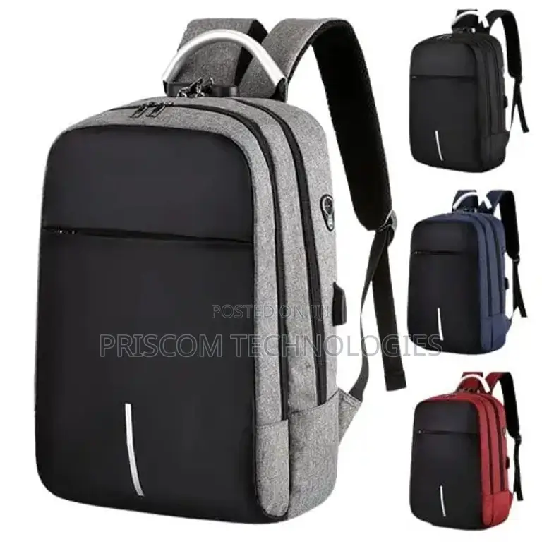 Anti-Theft Back Pack Laptop Bag With USB Charging
