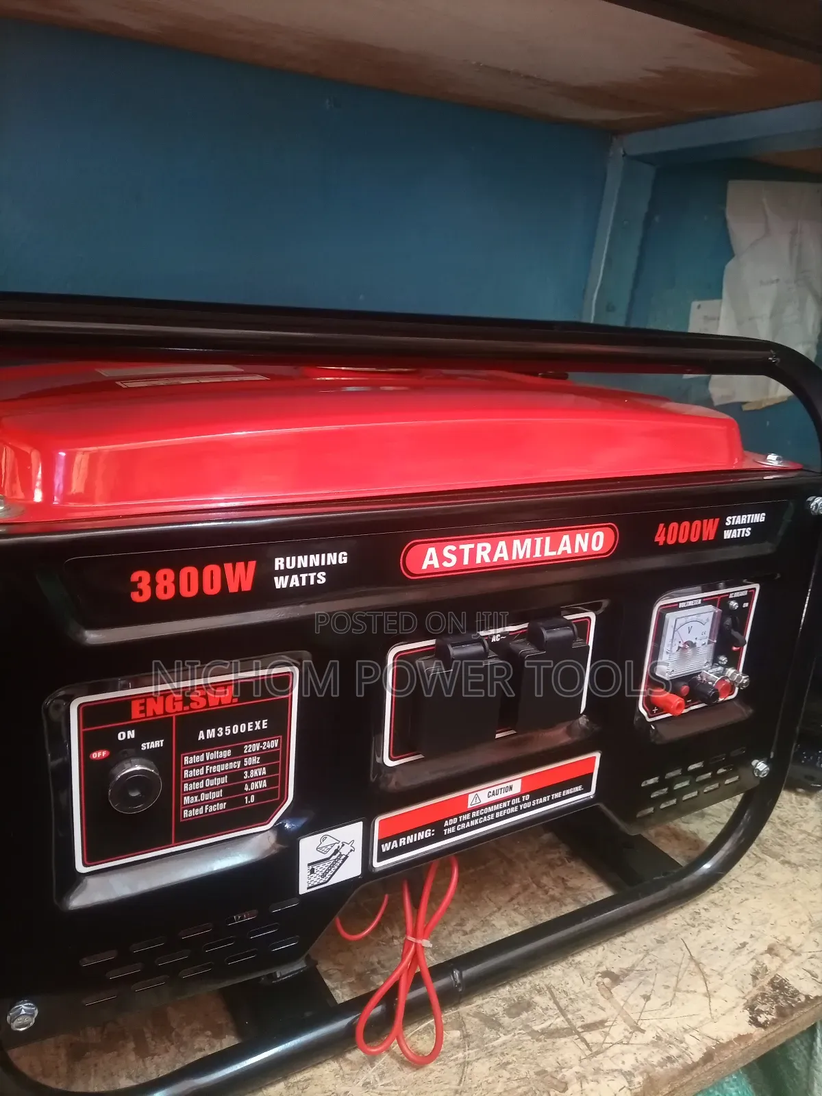 4.0kva Keystart Petrol Generator