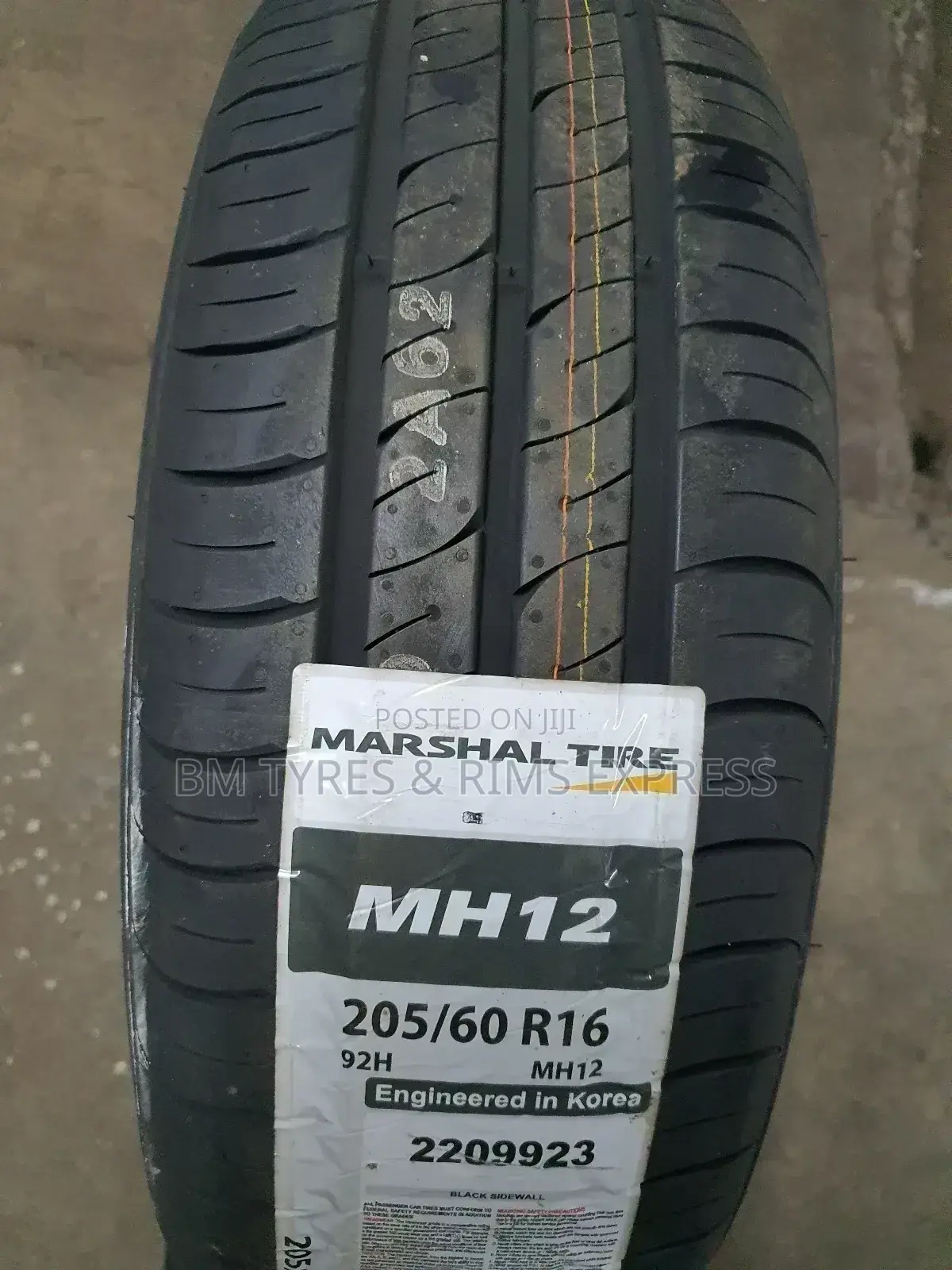205 /60 R16 MARSHAL TYRES (Korea)