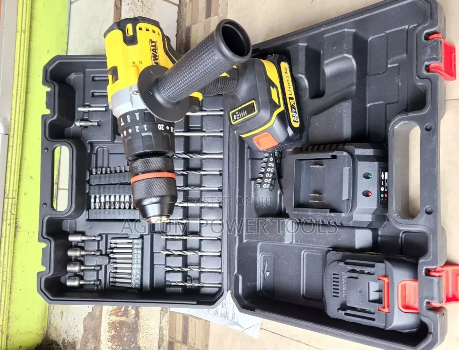 88V With Two Batteries Dewalt Cordless Drill With Hammer