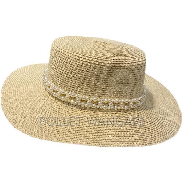 Pearl Accessorized Boater Straw Hat - thumbnail 5