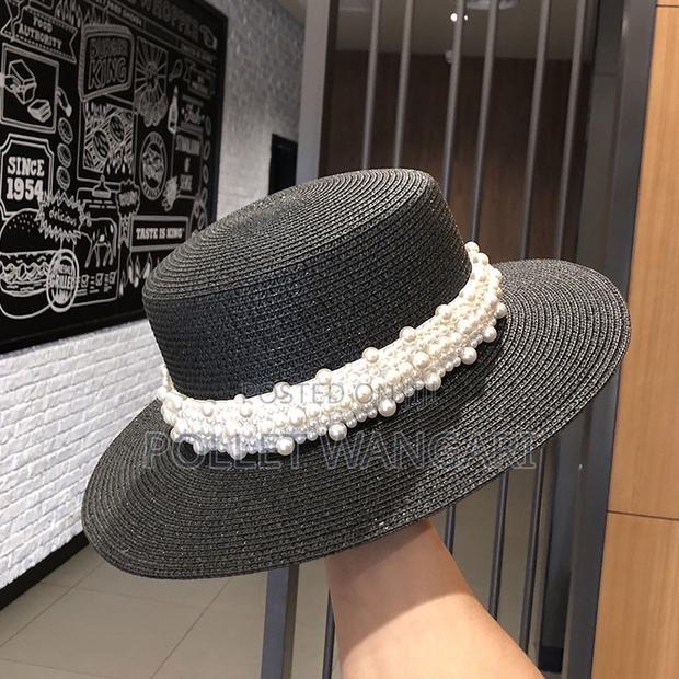 Pearl Accessorized Boater Straw Hat