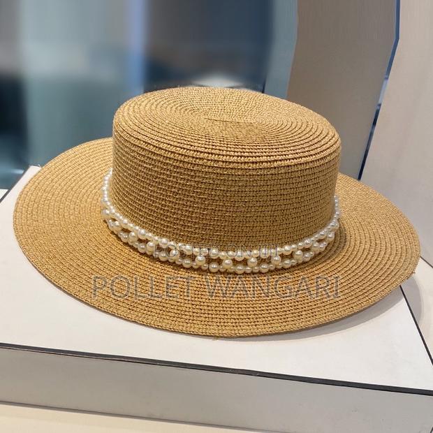 Pearl Accessorized Boater Straw Hat - thumbnail 4
