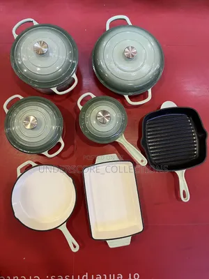 Unique Sea Salt Coloured Germany Heavy Duty Cast Iron Pots
