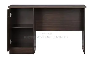 Study Table and Office Desk (Dark Wenge, Matte Finish)