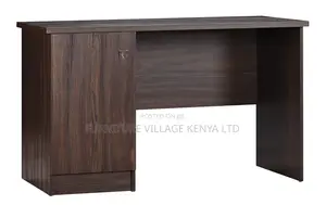 Study Table and Office Desk (Dark Wenge, Matte Finish)
