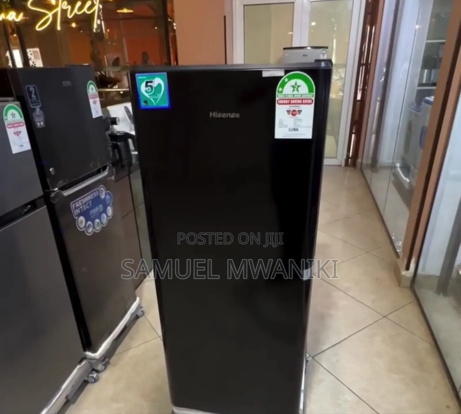 Hisense Refrigerator 176 Liters Single Door Defrost (Black)