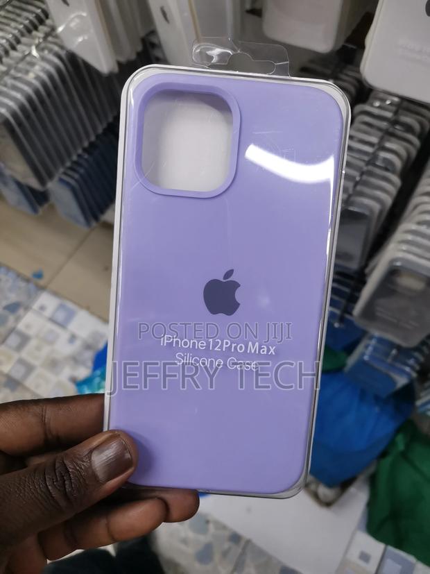 Back Cover Silicone Case Lilac iPhone 12 Pro Max - main view