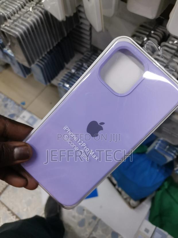 Back Cover Silicone Case Lilac iPhone 12 Pro Max - thumbnail 3