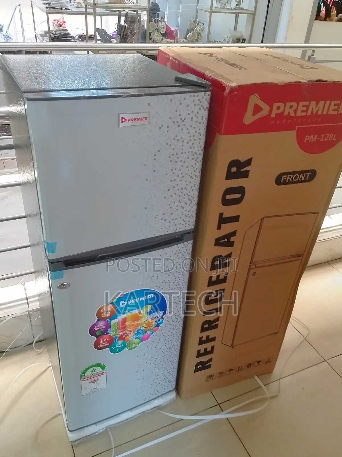 Premier 128litres Double Door Refrigerator