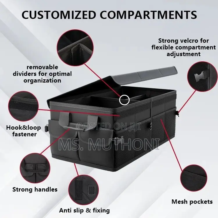 Foldable Premium Car Trunk Boot Organizer 