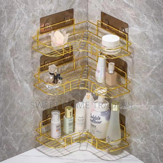 Gold Triangular Corner Shelf - main view