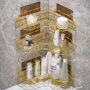 Gold Triangular Corner Shelf KSH *Zay - thumbnail 2