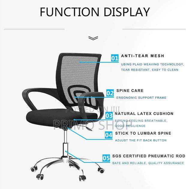 Height Adjustable Ergonomic Computer Chair - thumbnail 2