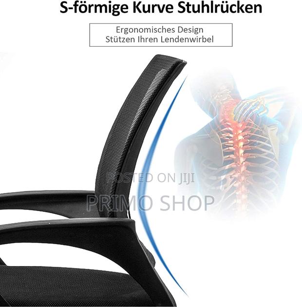 Ergonomic Office Swivel Chair, Clerical Mesh Study Seat - thumbnail 6