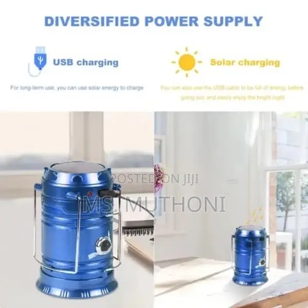Rechargeable+Solar Camping Lantern*