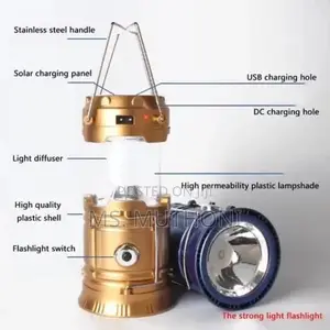 Rechargeable+Solar Camping Lantern*